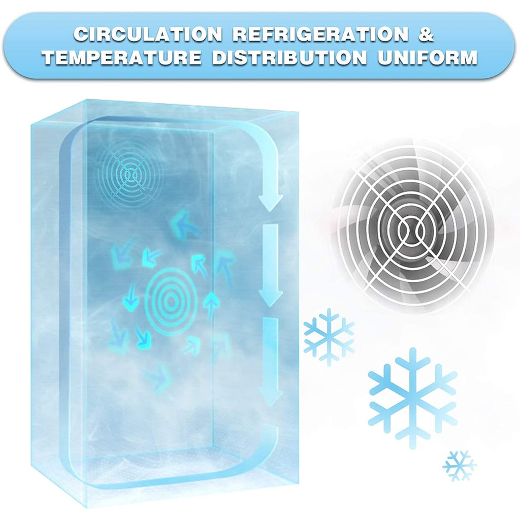 Beverage Refrigerator Cooler - 120 Can Mini Fridge Glass Door