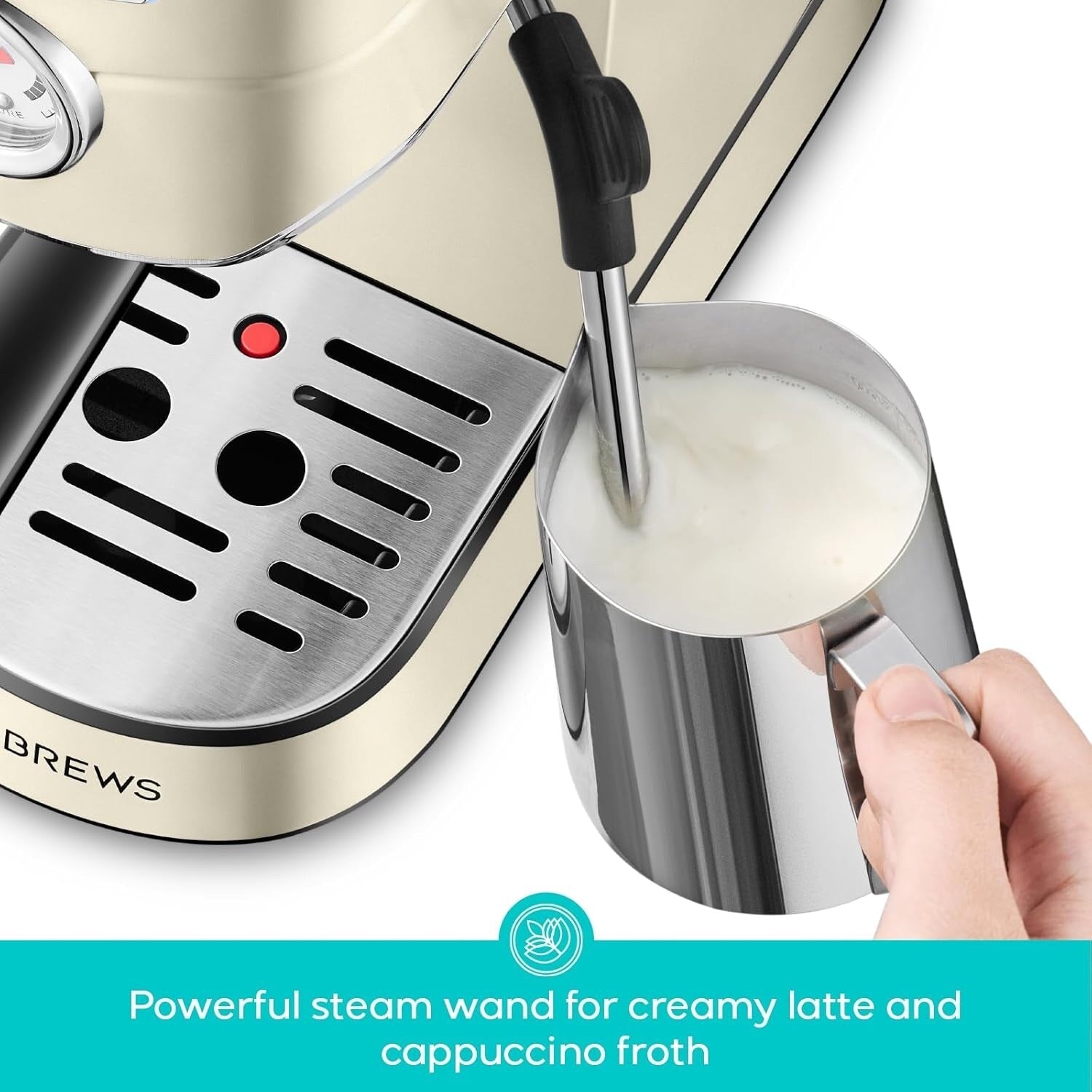 CASABREWS CM5418 Espresso Machine 20 Bar with Milk Frothing Steam Wand