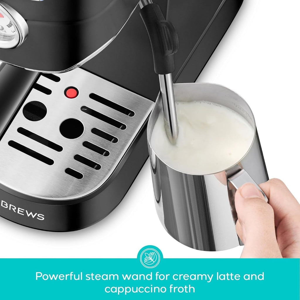 CASABREWS CM5418 Espresso Machine 20 Bar with Milk Frothing Steam Wand