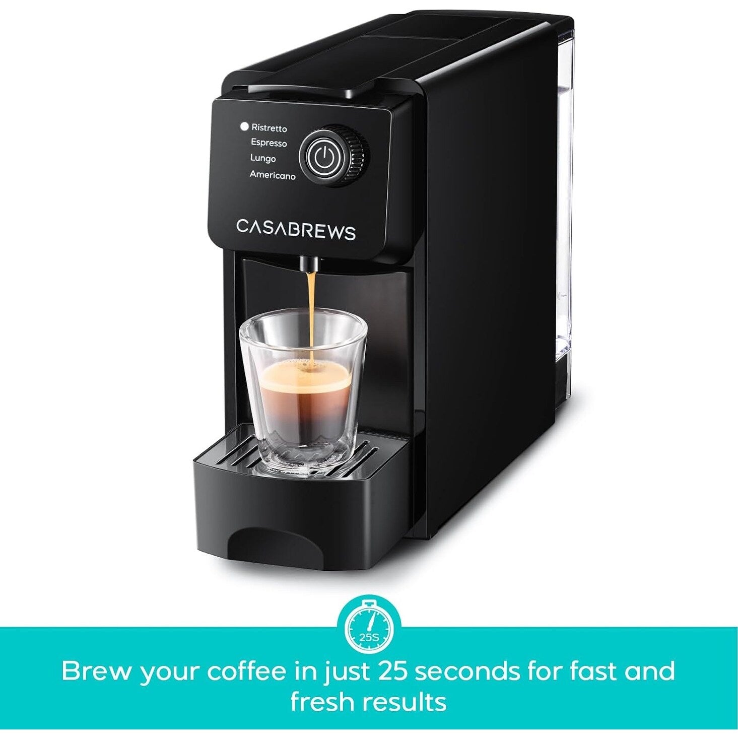 CASABREWS CM7036E 20 Bar Espresso Machine for Nespresso Original Pods