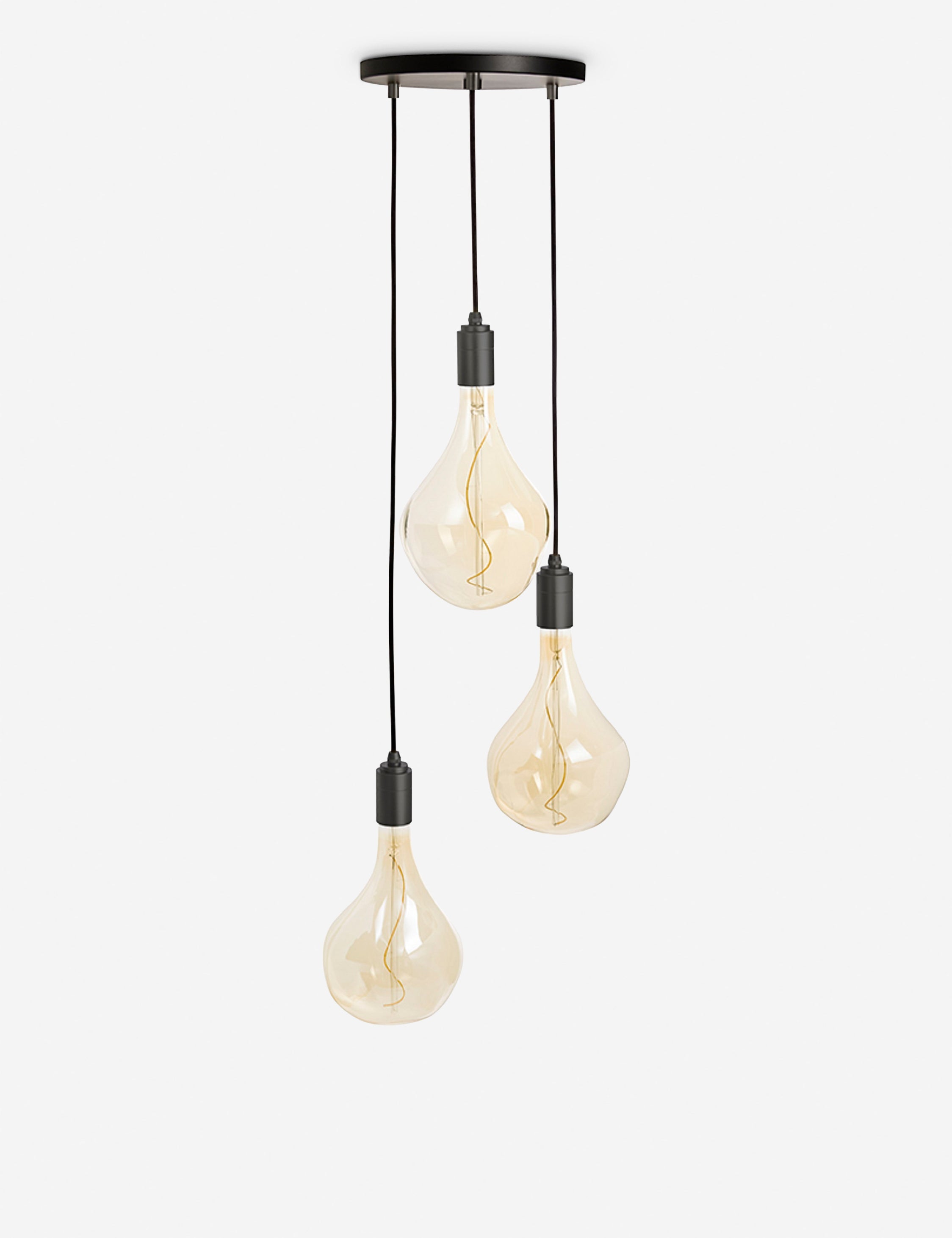 Triple Pendant Light with Voronoi II by Tala