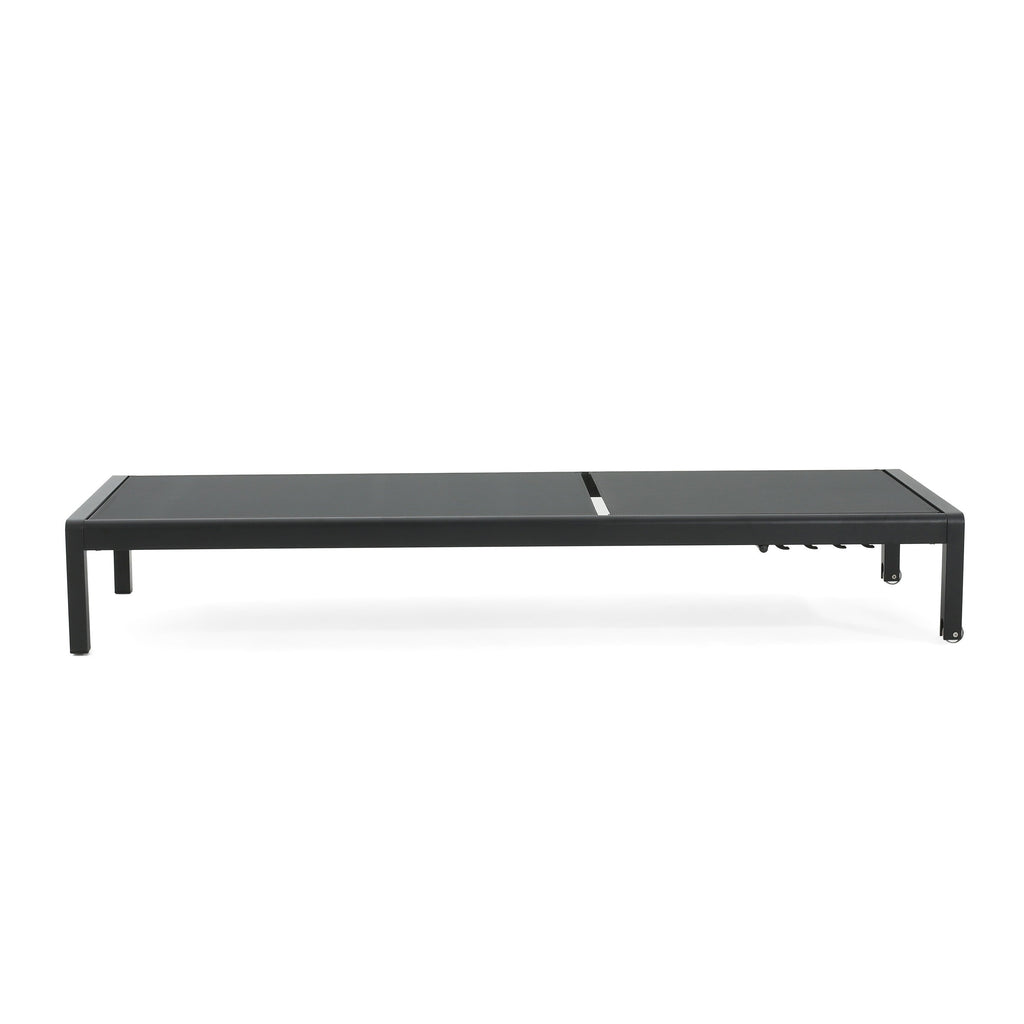 Cape Coral Outdoor Aluminum Chaise Lounge (Set of 2) by Christopher Knight Home - 77.56 D x 25.20 W x 11.80 H