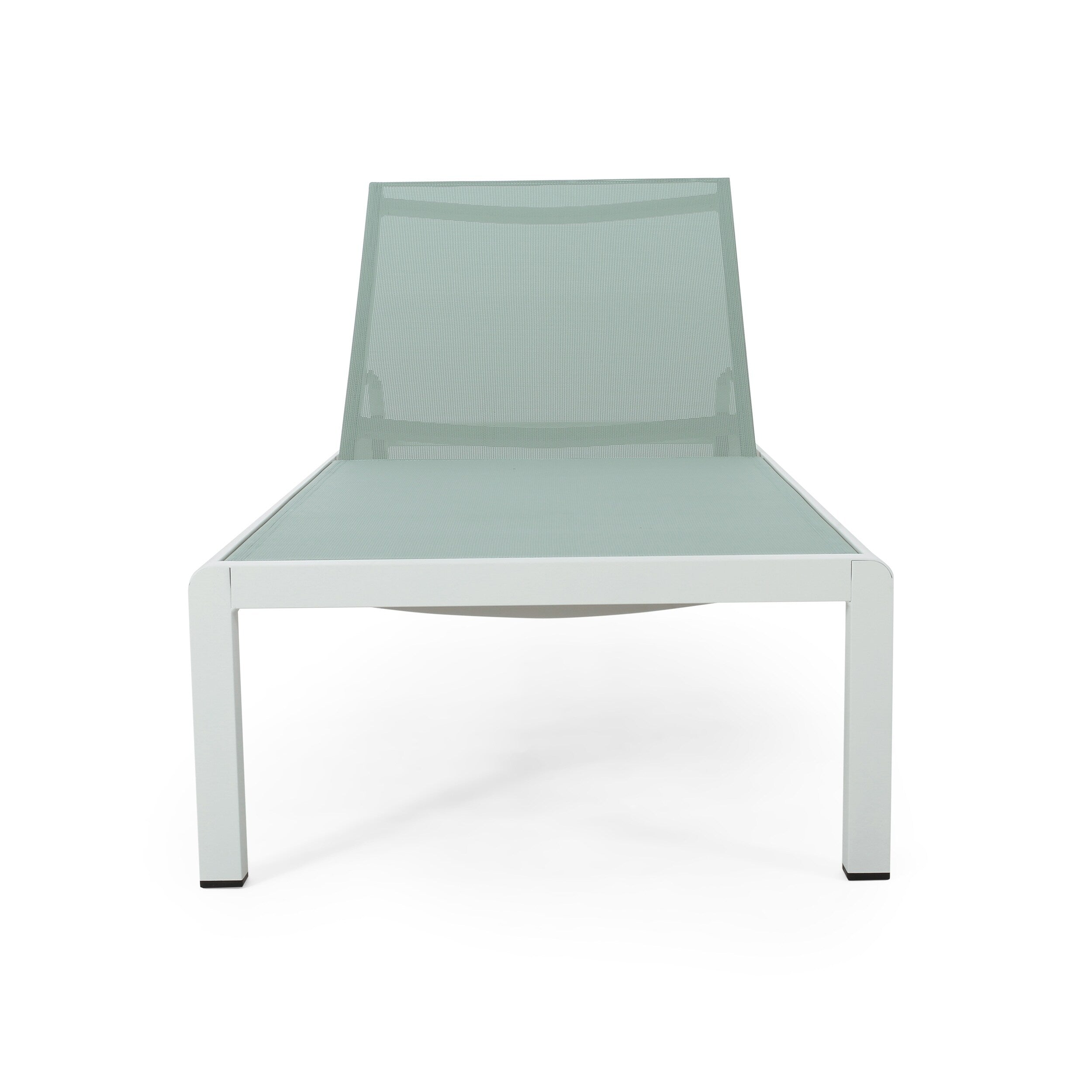 Cape Coral Outdoor Aluminum Chaise Lounge (Set of 2) by Christopher Knight Home - 77.56 D x 25.20 W x 11.80 H