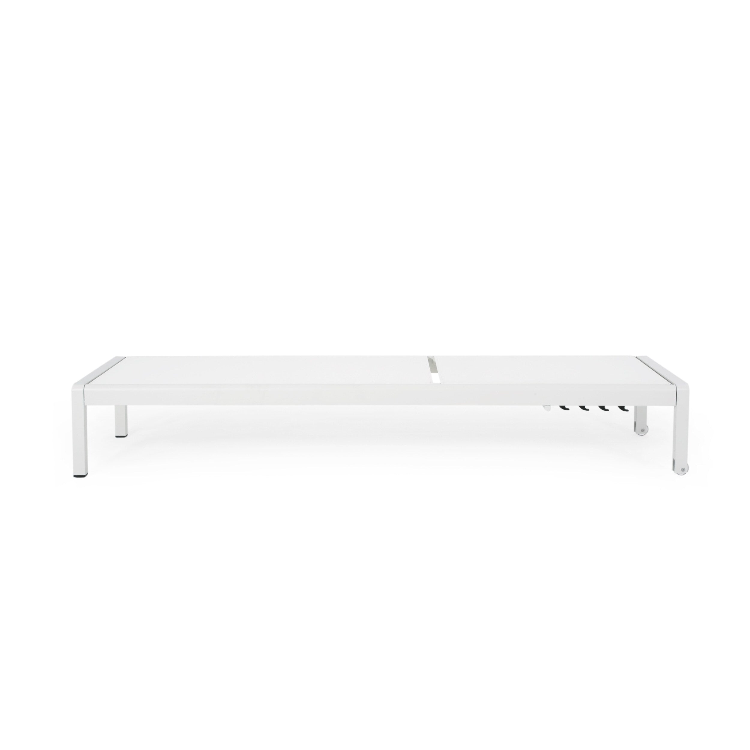 Cape Coral Outdoor Aluminum Chaise Lounge (Set of 2) by Christopher Knight Home - 77.56 D x 25.20 W x 11.80 H