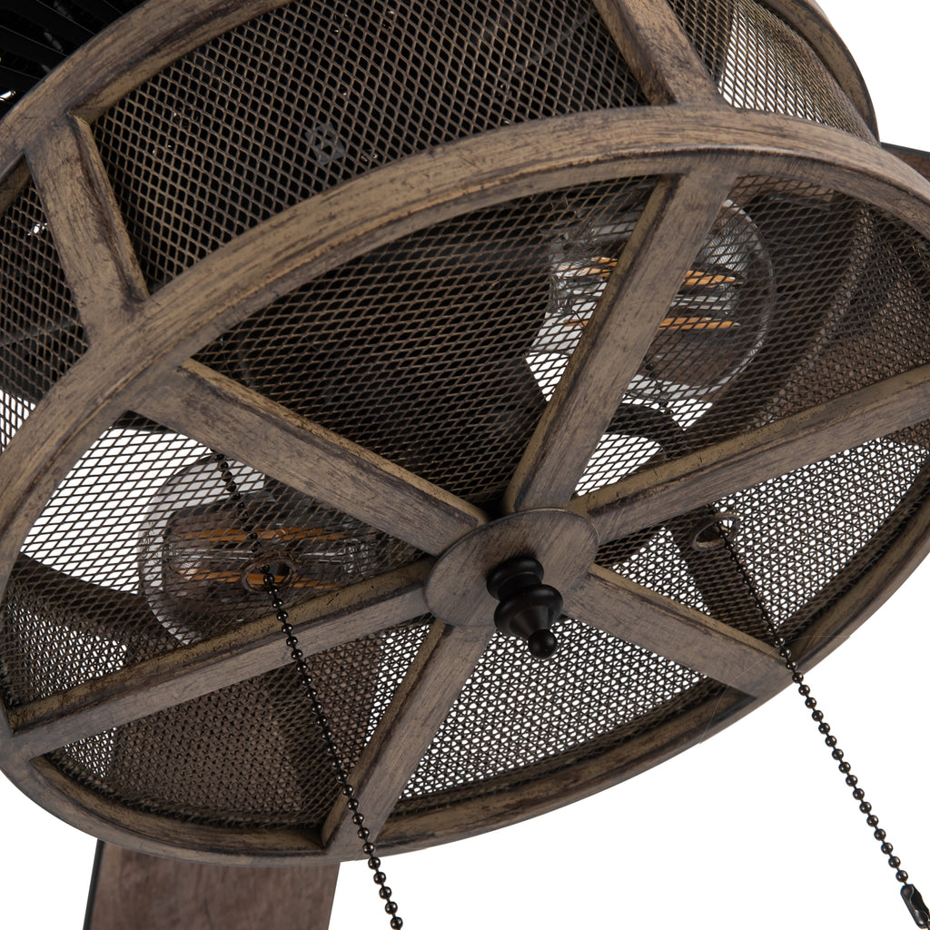 52 Carbon Loft Brushed Metal Farmhouse LED Ceiling Fan