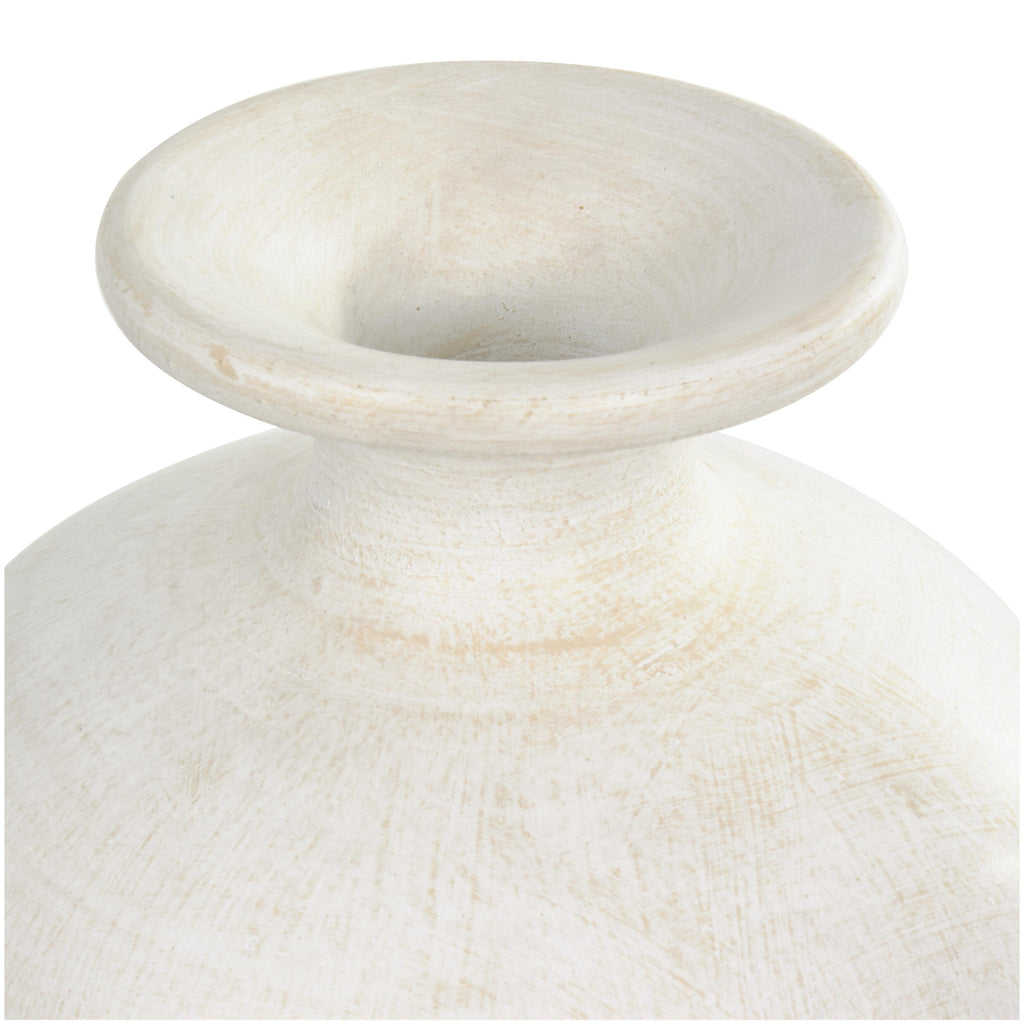 Ceramic Tall Amphora Floor Decorative Vase - White - Roche River Decor