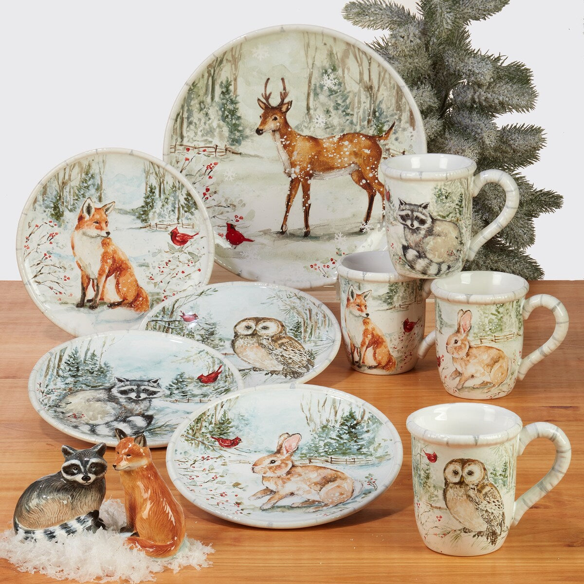 Certified International Winter's Walk 16 pc Dinnerware Set, Service for 4