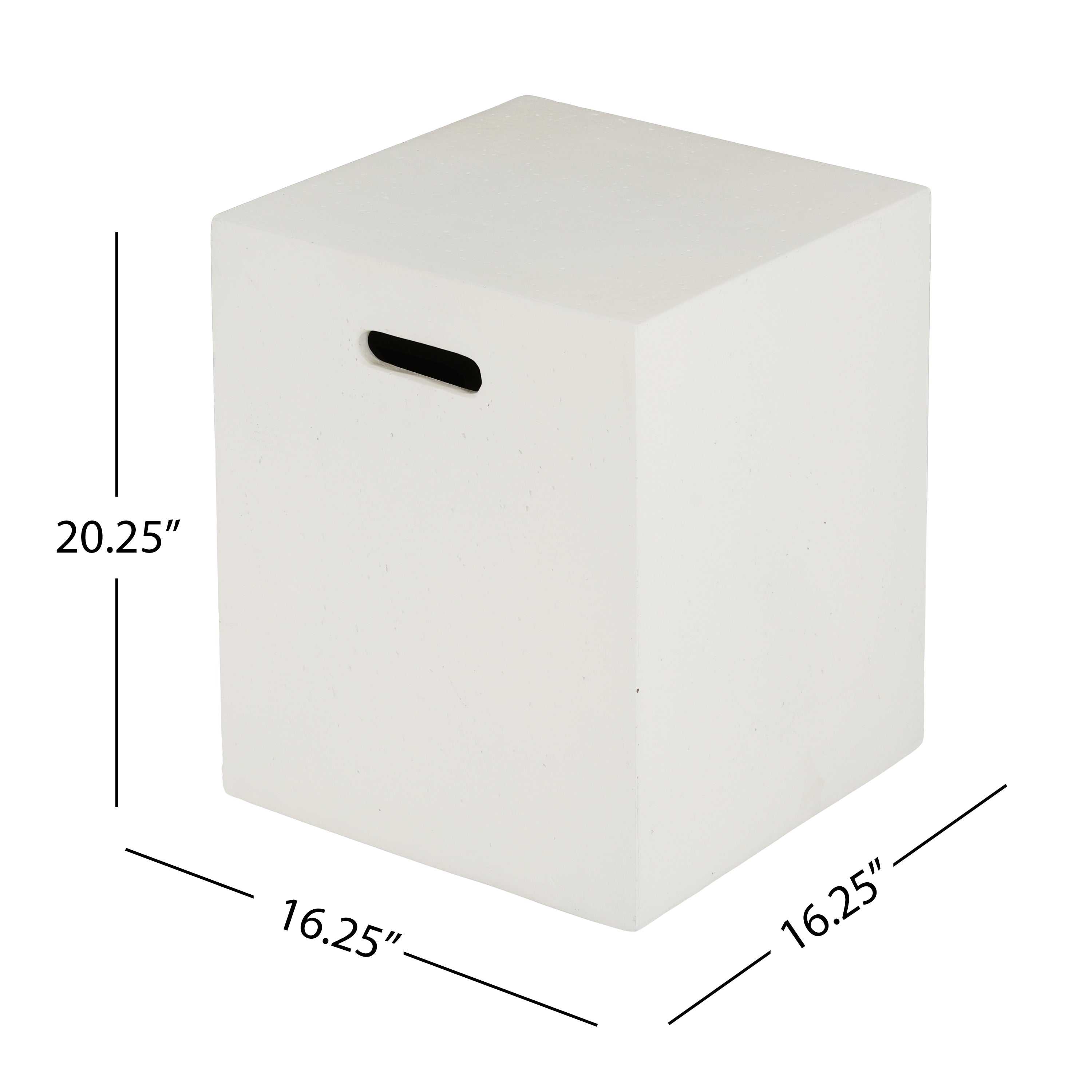 Christopher Knight Home - Aidan Outdoor Lightweight Concrete Tank Holder Side Table