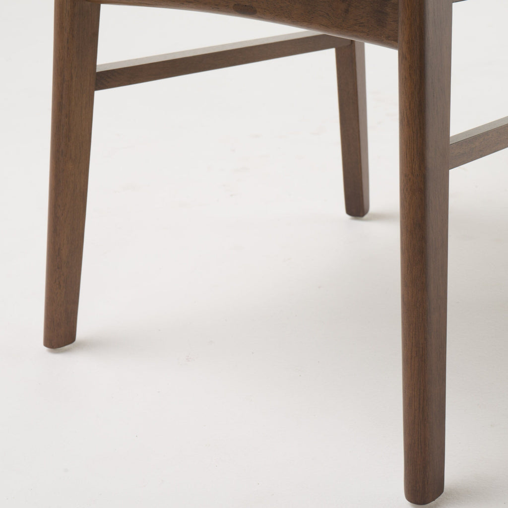 Abrielle Mid-Century Modern Upholstered Rubberwood Dining Chair (Set of 2) by Christopher Knight Home