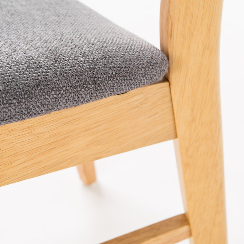 Abrielle Mid-Century Modern Upholstered Rubberwood Dining Chair (Set of 2) by Christopher Knight Home
