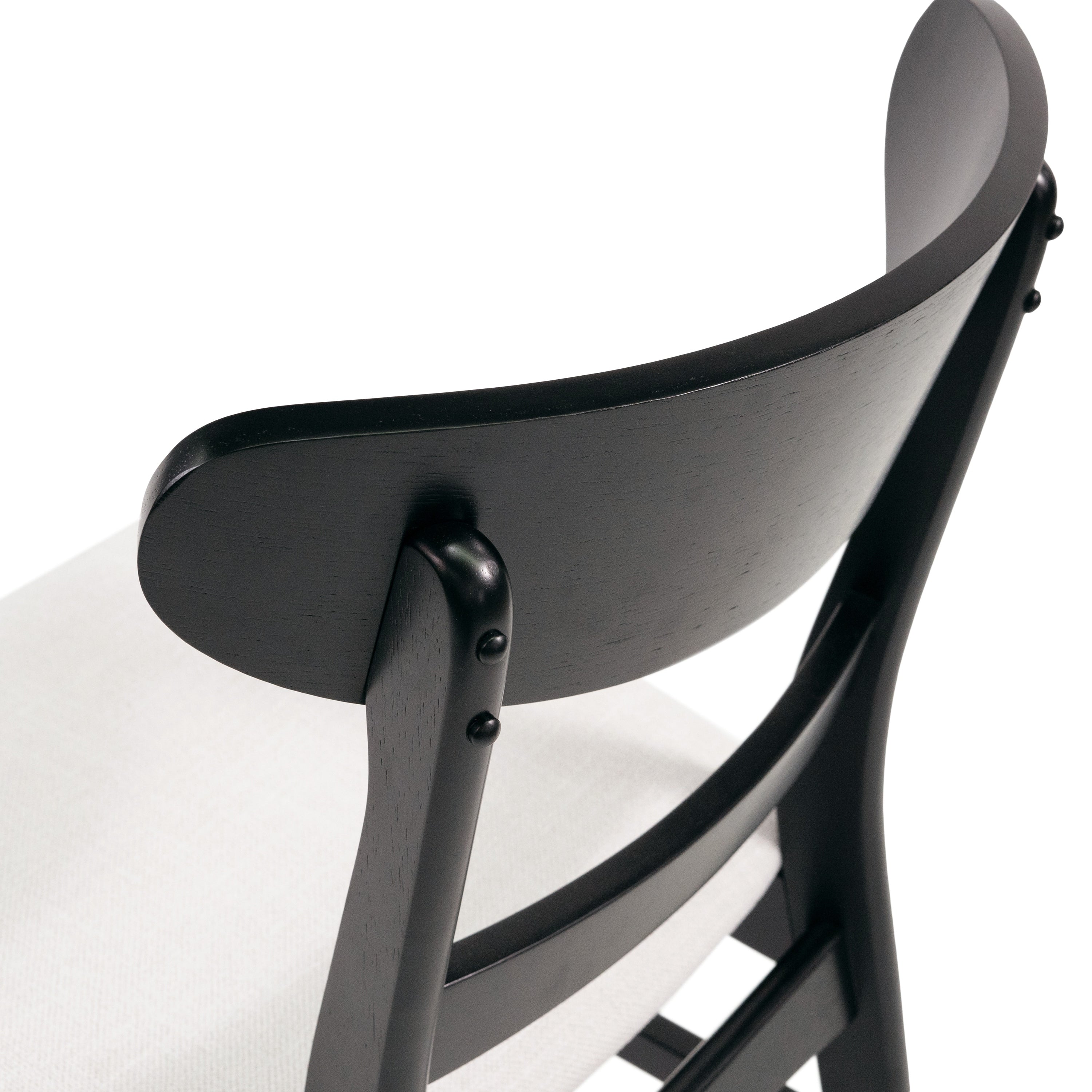 Abrielle Mid-Century Modern Upholstered Rubberwood Dining Chair (Set of 2) by Christopher Knight Home