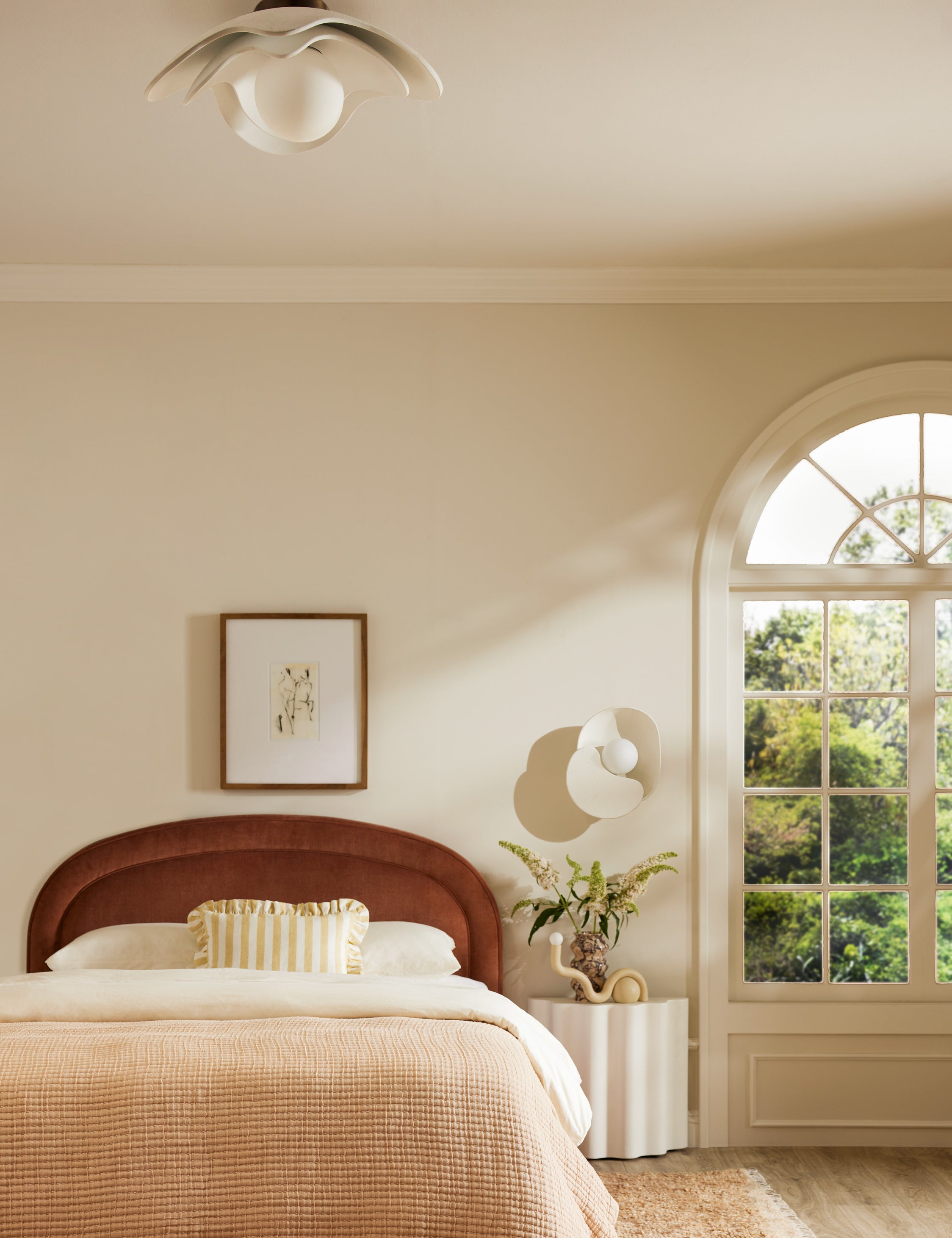 Soft Petal Flush Mount Light by Lolly Lolly Ceramics