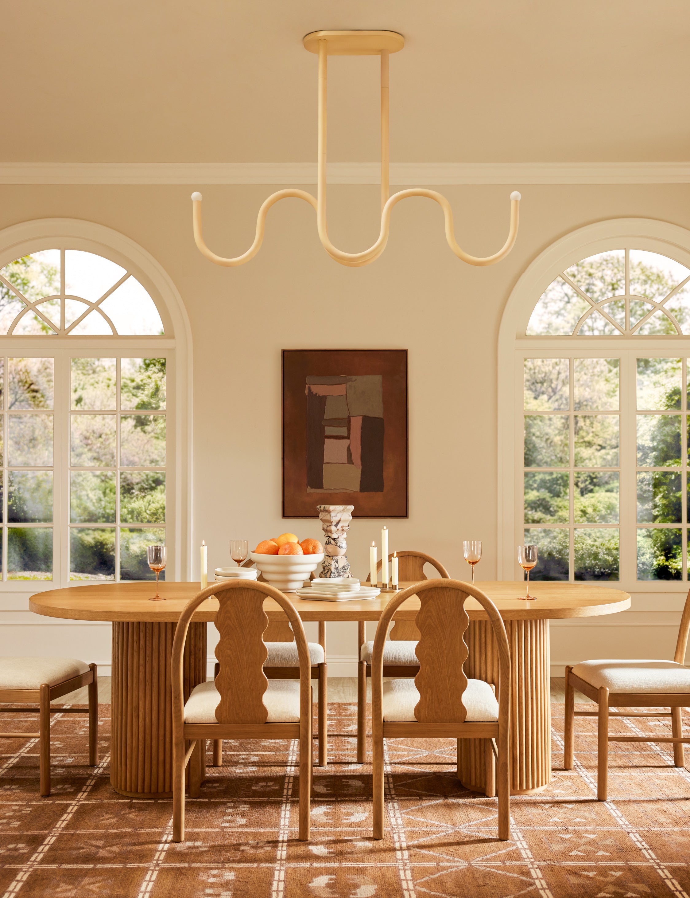Noor Linear Chandelier by Lolly Lolly Ceramics