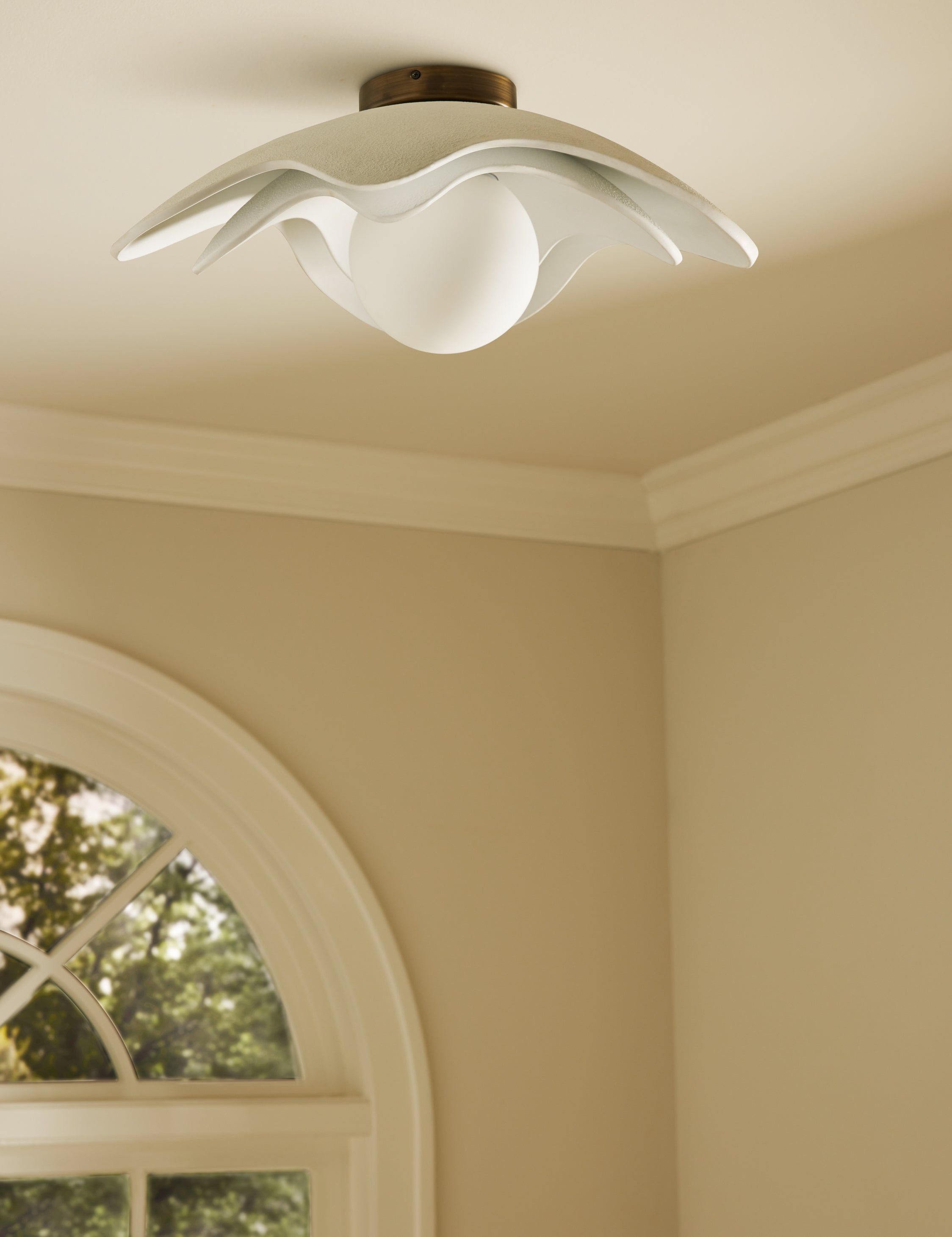 Soft Petal Flush Mount Light by Lolly Lolly Ceramics