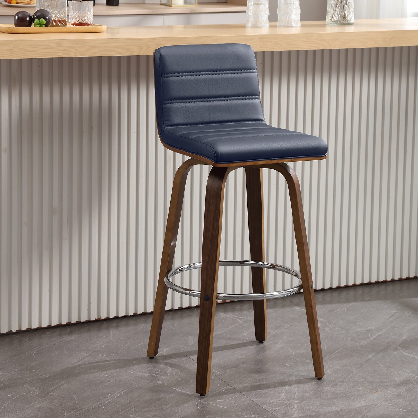 26/29 Faux Leather Swivel Bar/Counter Stools, Set of 2/3