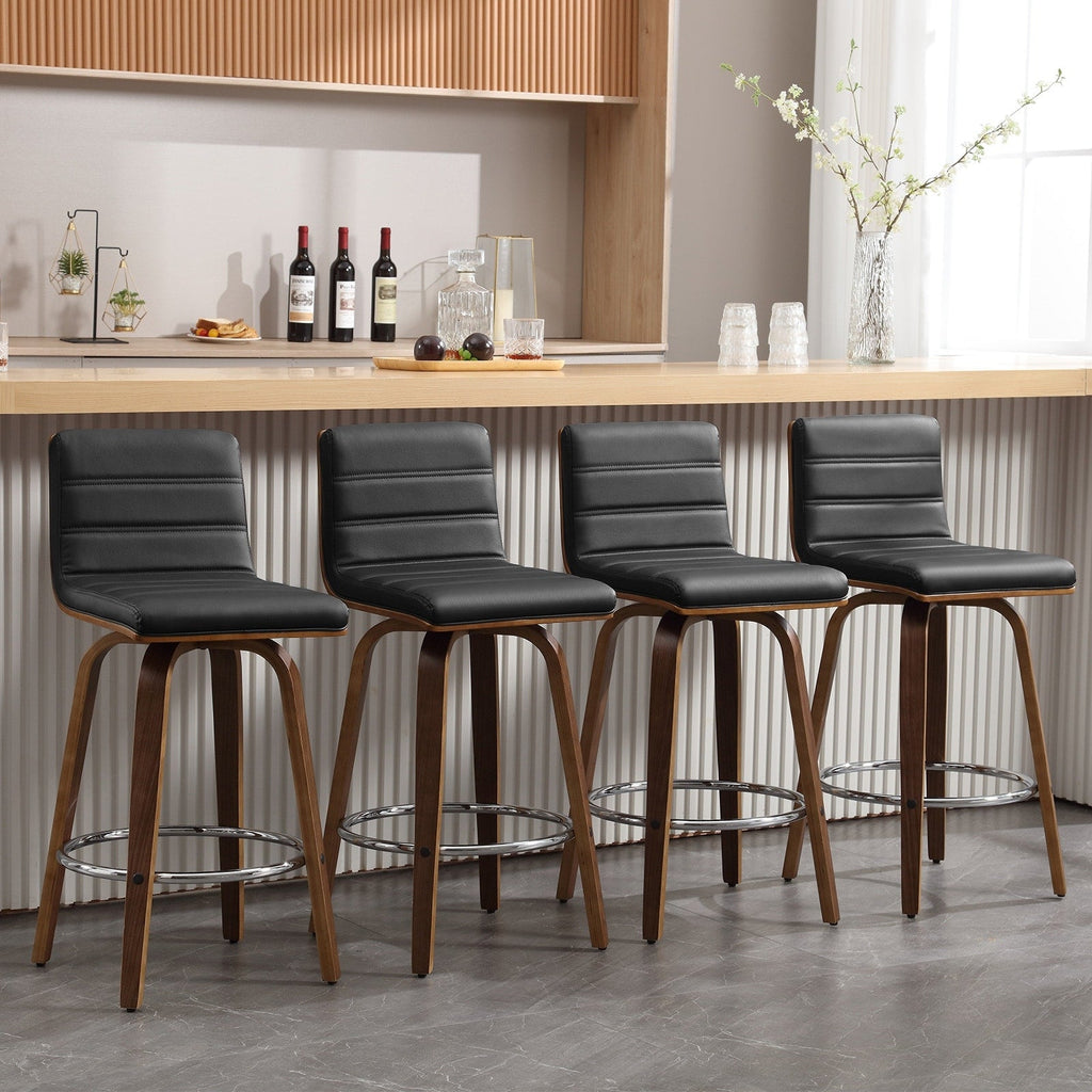 26/29 Faux Leather Swivel Bar/Counter Stools, Set of 2/3