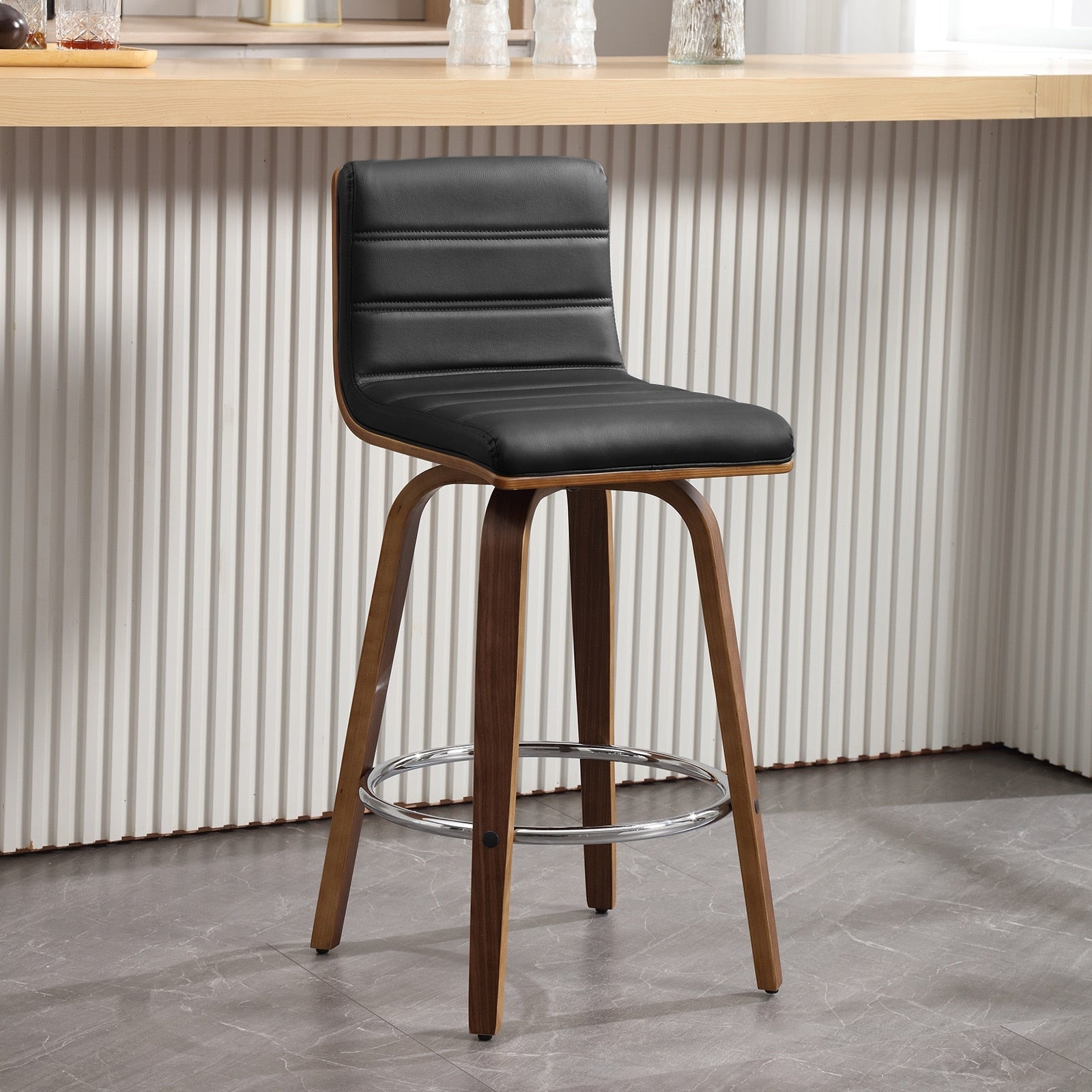 26/29 Faux Leather Swivel Bar/Counter Stools, Set of 2/3