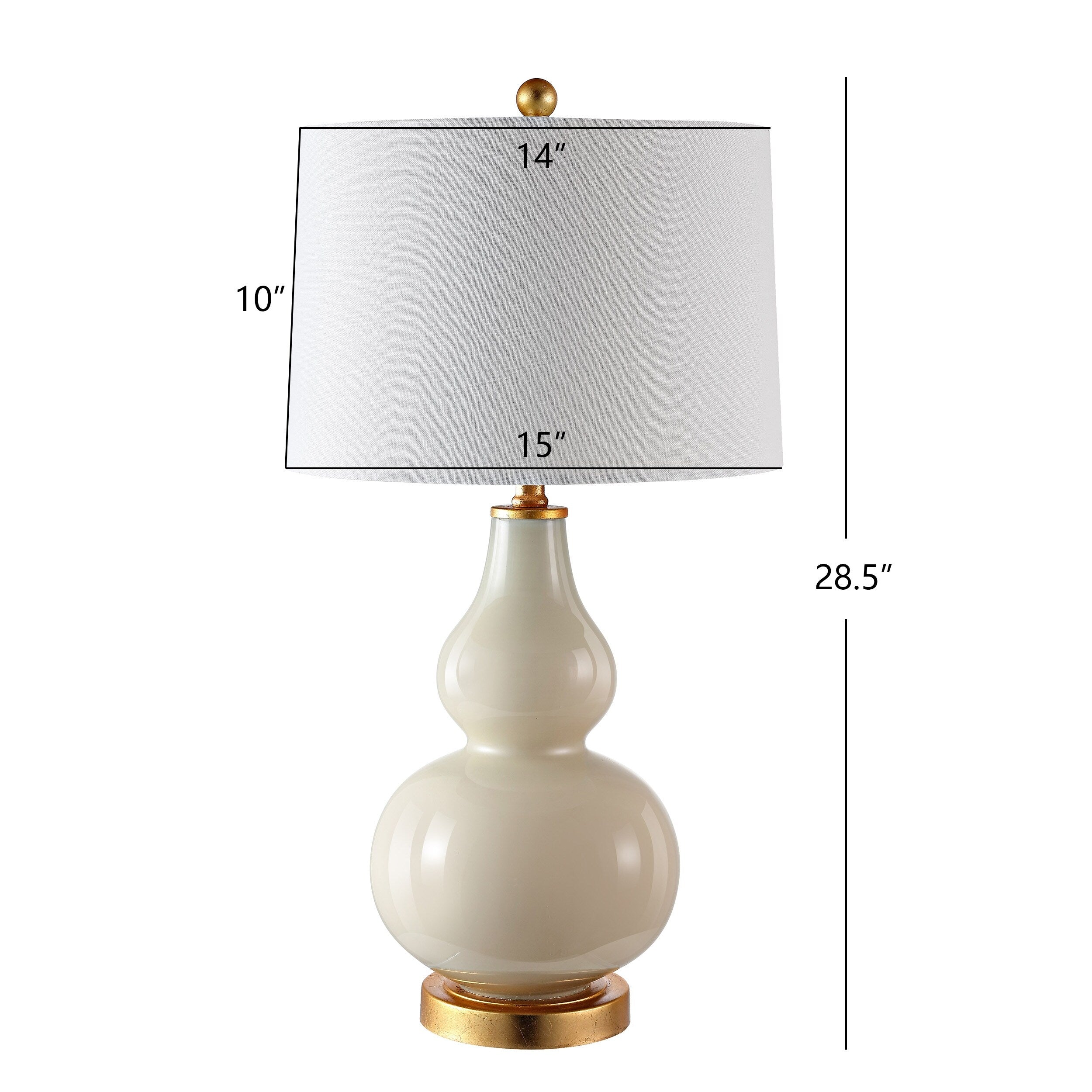 SAFAVIEH Lighting Diede Gourd Table Lamp (Set of 2) - 15x15x28.5 - 15Wx15Dx29H