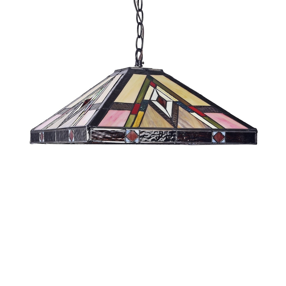 Tiffany 2-light Blackish Bronze Pendant