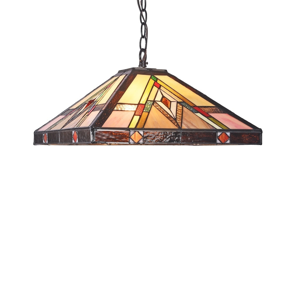 Tiffany 2-light Blackish Bronze Pendant